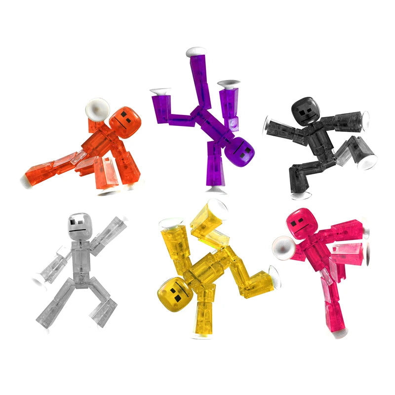 10-20pcs Color Random Sucker Toy DIY Sticky Robot Anima Screen Animation Studio Action Figure Toy Kids Game Toys for Xmas Gifts