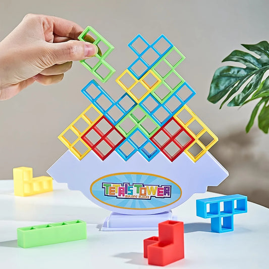 3D Tetra Tower Balance Toys Stacking Building Blocks Board Game for Kids Adult Perfect Family Game Party Team Building Games Toy